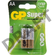 Батарейка GP 15A(CR2)-UE2/U2 AA SUPER (2 шт. в уп-ке) цена  за блистер