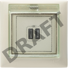 Аксессуары LEGRAND 774350 Рамка 1 пост, влагозащищенная, IP44, слоновая кость, Valena