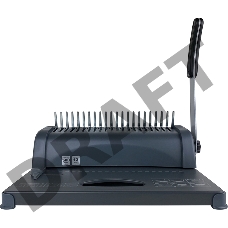 Переплетчик ГЕЛЕОС БП-12 на пластиковую пружину, А4, ручная перфорация 12 листов, переплет макс до 500 л., глубина перфорации 3,5-5,5 мм