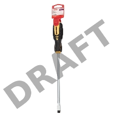 Отвертка шлицевая SL 8х200 мм, двухкомпонентная рукоятка REXANT