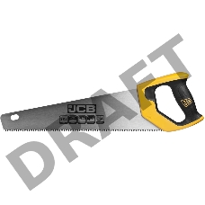 Ножовка JCB по дереву, полотно из стали SK5, 3-х гранные зубья, двухкомпонентная рукоятка, 375мм