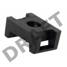 Площадка для крепления стяжки REXANT (ПС-2) 22x16 мм, черная, упаковка 100 шт.