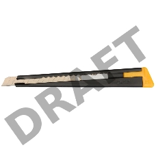 Канцелярский нож OLFA OL-180-BLACK  нерж.сталь серебристый 0.9см