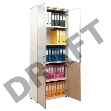 Шкаф Практик NW 2080/2G прямой 800x420x2030мм вяз натуральный (K35599382037)