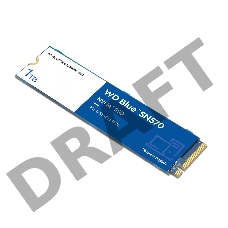 Твердотельный накопитель SSD Western Digital WD Blue SN570 WDS100T3B0C 1ТБ M2.2280 NVMe PCIe Gen3 8Gb/s