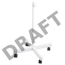 Стойка напольная мобильная для луп с подсветкой REXANT, четырехлучевая, белая