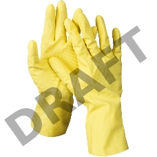 Перчатки DEXX 11201-L  латексные х/б напыление рифлёные l