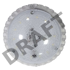 Светильник ЖКХ Сенсора LED ф133 7Вт 840лм 6500К IP50 с оптико-аккустическим датчиком (инд. упак.) Элетех 1030450337