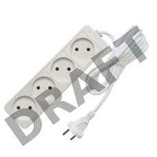 Удлинитель 4х3м без заземл. 10А IP20 2.2кВт Союз 481S-1403