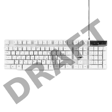 Клавиатура Гарнизон GK-200, USB, белый, механизированные клавиши