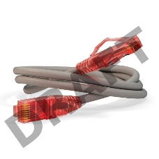 Патч-корд Hyperline UTP, Cat.5e, LSZH, 1 м, серый