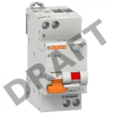 Выключатель автоматический дифференциального тока АД63 1П+Н 16A 30MA 4,5кА C АС