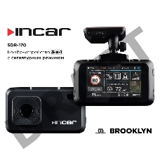 Видеорегистратор с радар-детектором Incar SDR-170 GPS черный