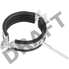 Хомут трубный оцинкованный, 3