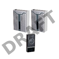 Звонок беспроводной КОСМОС KOC_AG520C1  32 мелодии, 150м, белый