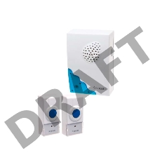 Звонок беспроводной КОСМОС KOC_AG307C2  32 мелодии, 150м, белый, 2 кнопки