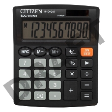 Калькулятор бухгалтерский Citizen SDC-810NR черный 10-разр.
