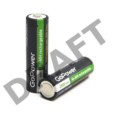 Аккумулятор бытовой GoPower HR6 AA BL2 NI-MH 2850mAh (2/20/240) блистер (2 шт.)