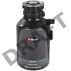 Измельчитель пищевых отходов Bort Alligator Plus, 750 Вт., объём 1 450 мл., пневмовыключатель