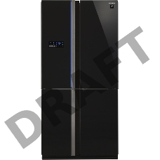 Холодильник Sharp SJ-FS97VBK черное стекло (трехкамерный)