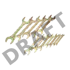 Набор ключей рожковых REXANT (6х7-30х32 мм), 12 шт., желтый цинк