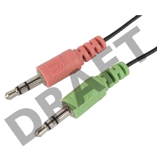 Гарнитура Oklick HS-M143VB черный 1.8м накладные оголовье