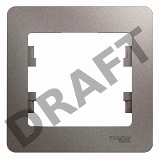 Рамка 1-м Glossa платина SchE GSL001201