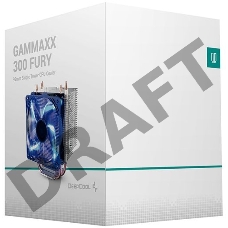 Кулер Deepcool GAMMAXX 300 FURY Soc-AM4/1151/1200/1700 4-pin 18-21dB Al+Cu 130W 435gr LED Ret