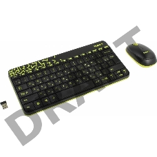 Клавиатура + мышь Logitech Wireless Desktop MK240 Nano Black Retail Combo