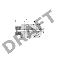 Зубр Дюбель-гвоздь нейлоновый, потайной бортик, 8x140мм, ТФ5, 50шт 4-301375-08-140