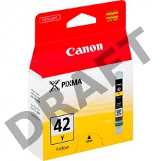 Картридж струйный CLI-42Y (6387B001) для Canon PIXMA PRO-100, желтый, 284 стр.