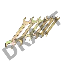 Набор ключей рожковых REXANT (6х7-16х17 мм), 6 шт., желтый цинк