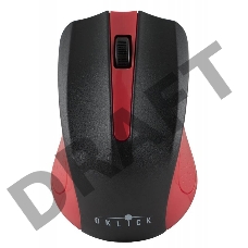 Мышь Oklick 485MW черный/красный оптическая (1200dpi) беспроводная USB (2but)