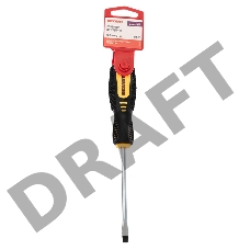 Отвертка шлицевая SL 5х100 мм, двухкомпонентная рукоятка REXANT