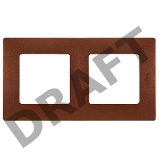 Рамка 2 поста цвет какао ETIKA Рамка 2 поста цвет какао