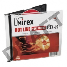 Диск CD-R Mirex 700 Mb, 48х, HotLine, Slim Case (5), (5/200)