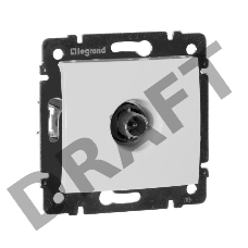 Телевизионная оконечная розетка Legrand Valena, белая 10 дБ, 774430