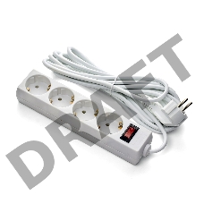 Удлинитель ExeGate EX279399RUS EC-4-1.8W (4 розетки, 1.8м, евровилка, белый)