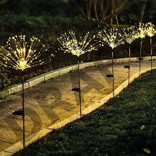 Светильник светодиодный Одуванчик малый LED LAMPER встроенная солнечная панель, аккумулятор, датчик света