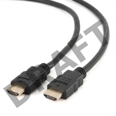 Кабель HDMI Cablexpert CC-HDMI4-15M, 15м, v1.4, 19M/19M, черный, позол.разъемы, экран, пакет
