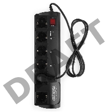 Сетевой фильтр Energenie Сетевой фильтр EG-PMS2-LAN программируемый, черный (10А, LAN, 6 розеток)