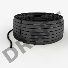 Трубка кембрик ТВ-40 ПВХ черный, Ø 12 мм REXANT