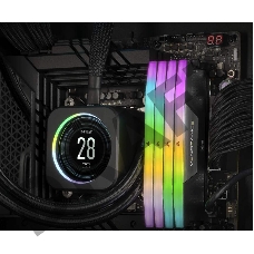 Модуль памяти Corsair Vengeance RGB  DDR5 Dimm CMH32GX5M2B5200C40 5200MHz 32GB 2x16GB Unbuffered, 40-40-40-77, XMP 3.0, Black Heatspreader, 1.25V (692850)