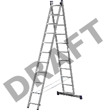 Лестница СИБИН 38823-11  универсальная двухсекционная 11ступеней