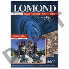Фотобумага ПРЕМИУМ для стр.печати LOMOND 250 г/м2 односторонняя Semi-Glossy Warm 10х15см(20л)