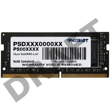 Модуль памяти SO-DIMM DDR 4 DIMM 32Gb PC25600, 3200Mhz, PATRIOT Signature (PSD432G32002S) (retail)