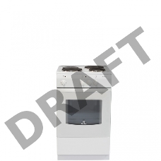 Плита Электрическая DE LUXE 5003.17э (кр) ШхГхВ 50x50x85,3 камфорки, электодуховка с терморегулятором, белая