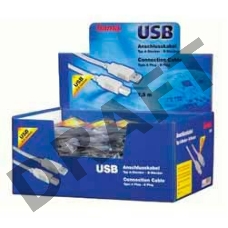 Кабель AM/BM USB2.0 1.5м Hama H-34694 USB 2.0 A-B (m-m) 1.5m серый 