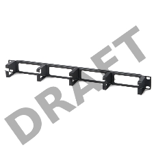 Кабельный организатор Hyperline CM-1U-ML с металлическими кольцами, 19