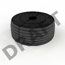 Трубка кембрик ТВ-40 ПВХ черный, Ø 7 мм REXANT